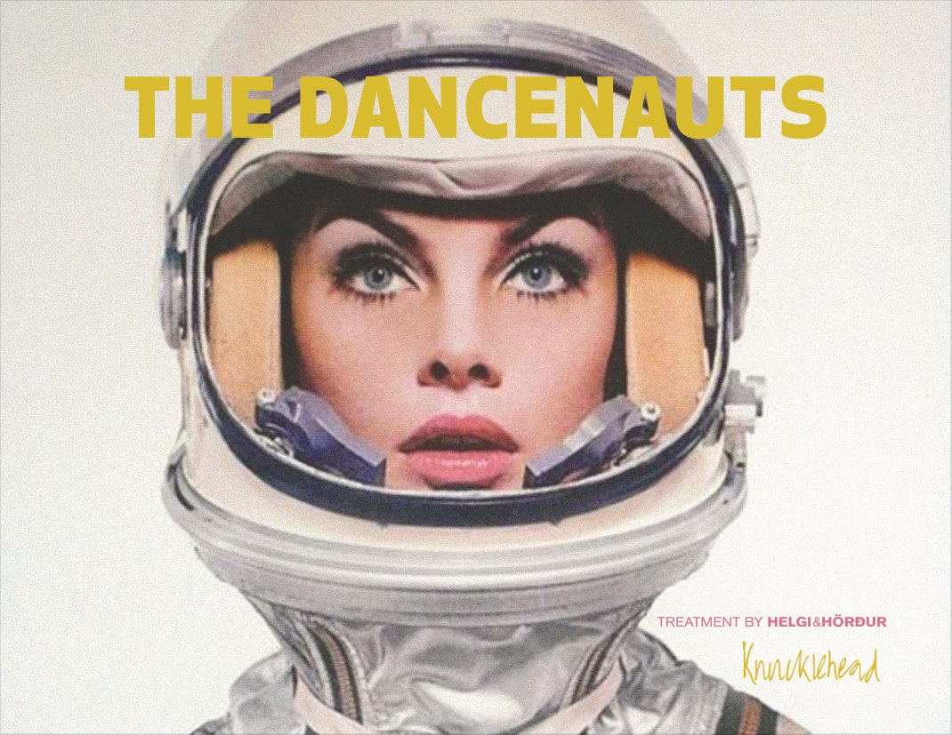The Dancenauts treatment cover: an astronaut and the title in yellow